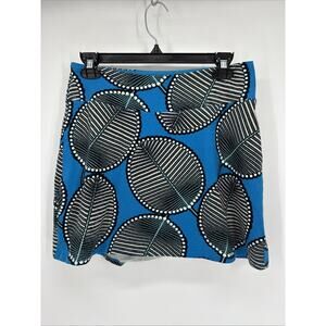 Patagonia Skirt Womens Small Blue and Black Knit Miniskirt